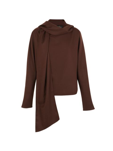 Wool-Cashmere Blend Fabula Top brown