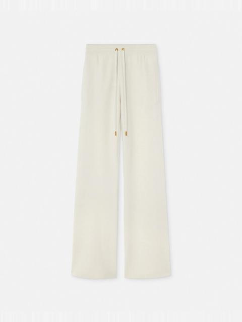 Wool-Blend Flared Towel Pants