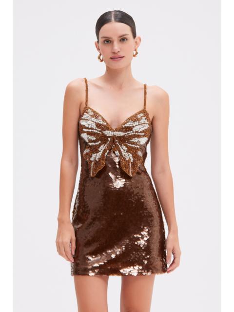 SEQUIN BUTTERFLY MINI DRESS (RUNWAY)