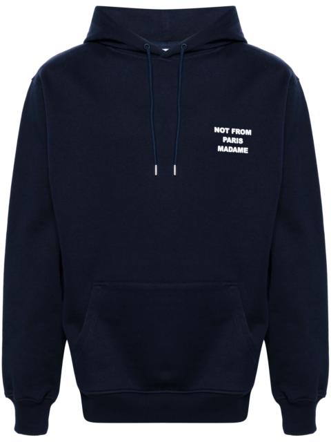 Slogan-print Cotton Hoodie