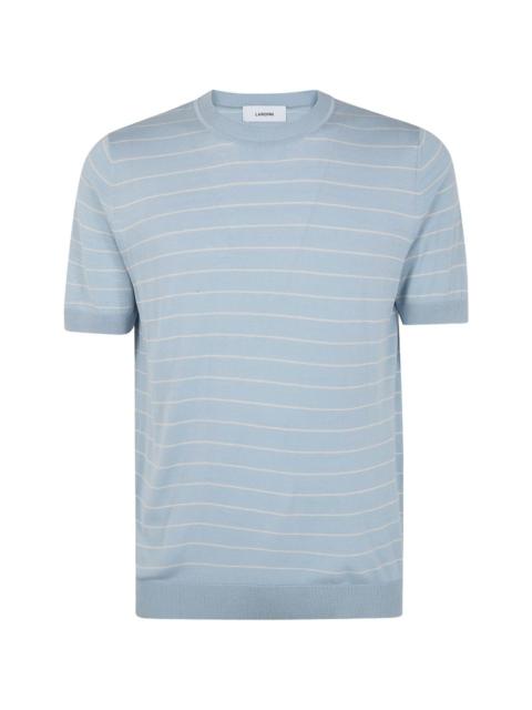 striped silk T-shirt