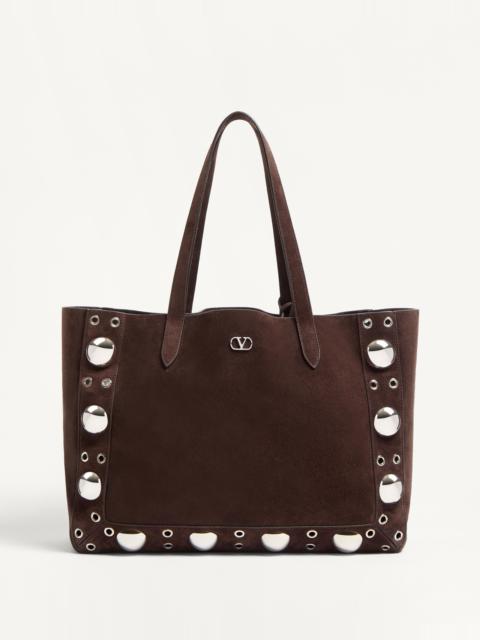VALENTINO GARAVANI MEDIUM NELLCÔTE SUEDE SHOPPING BAG
