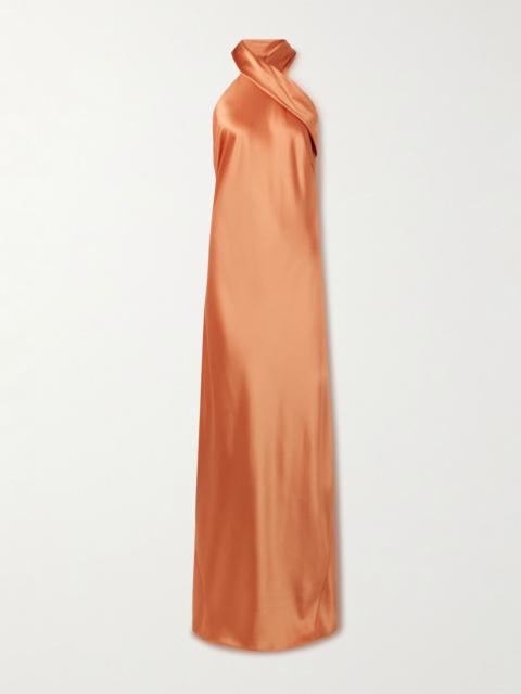 Pandora satin gown Coral