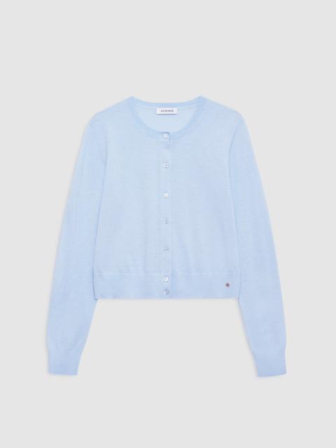 Moni Crop Cardigan - Pale Blue