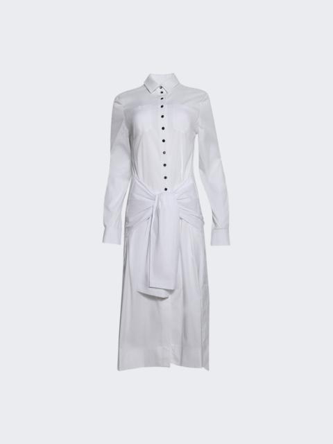 Tie-waist Dress White