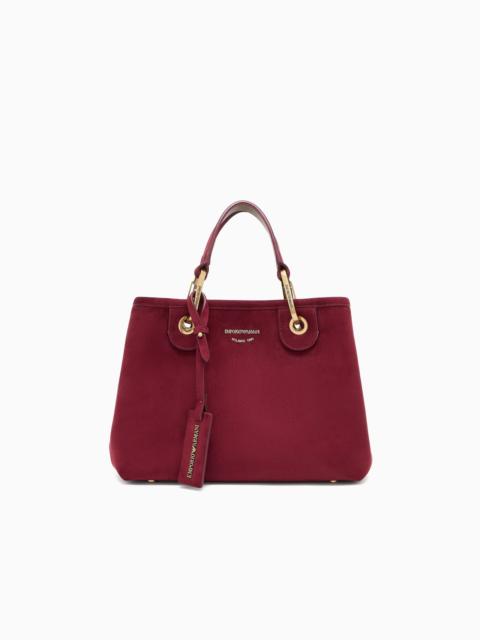 FAUX SUEDE SMALL MYEA SHOPPER BAG