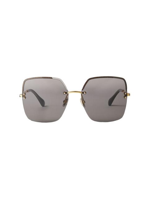Tavi oversize square-frame sunglasses