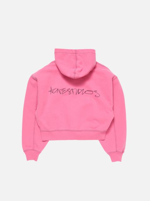 Hooded zip-up sweater - Pink