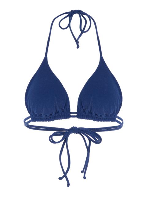 Exclusive Riviera Starry Azzurra Knit Bikini Top blue