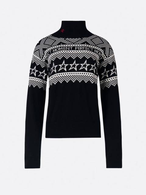 Intarsia-Knit Merino Wool Turtleneck