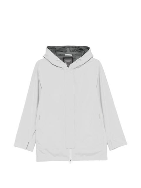 zip-up hooded coat