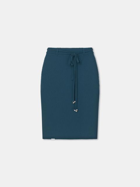 ROMAN
Merino ribbed midi skirt with belt