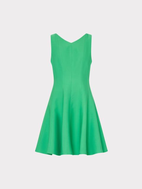 Sleeveless Stretch Cady Fit And Flare