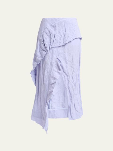 Hansly Textured Cotton Skirt