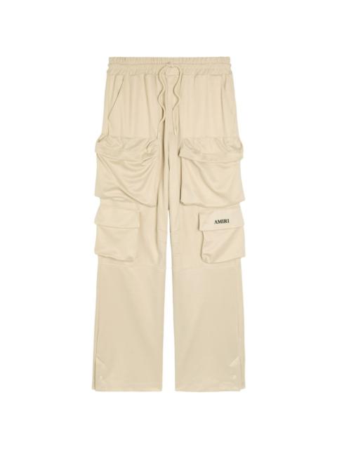 drawstring-waist cargo trousers