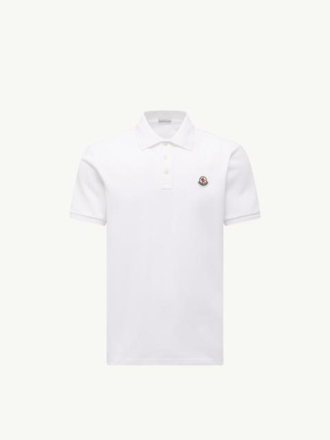 Logo Patch Cotton Piquet Polo Shirt