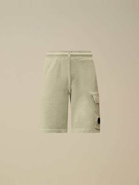 Cotton Diagonal Fleece Cargo Sweatshorts