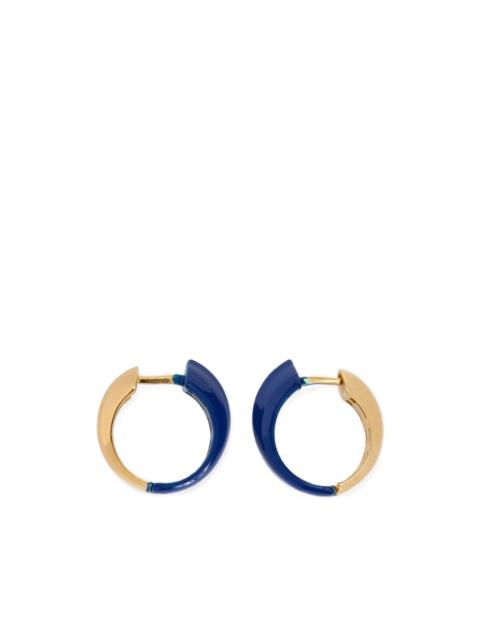 logo hoop earrings