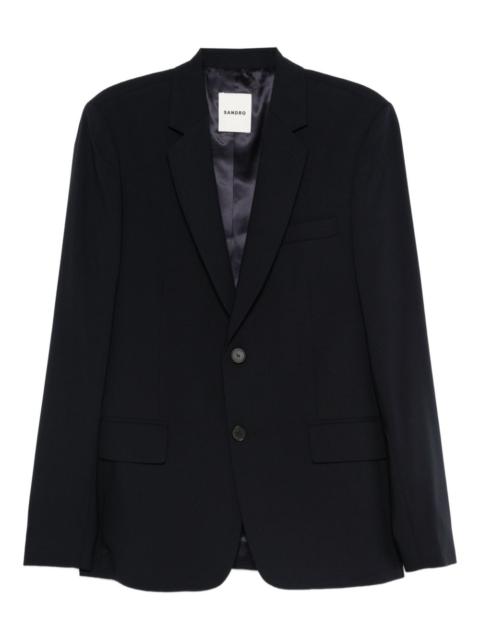 two-button flap-pocket blazer