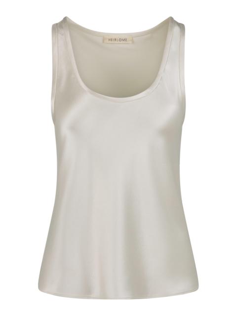 Adau Silk Tank Top ivory