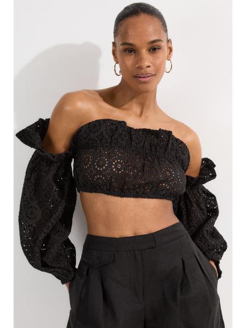 Beach Woven Bardot Beach Top