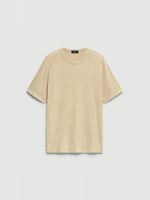 Ribbed Crewneck Tee in Fade Jersey