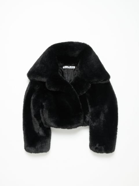 Fluffy jacket - Black