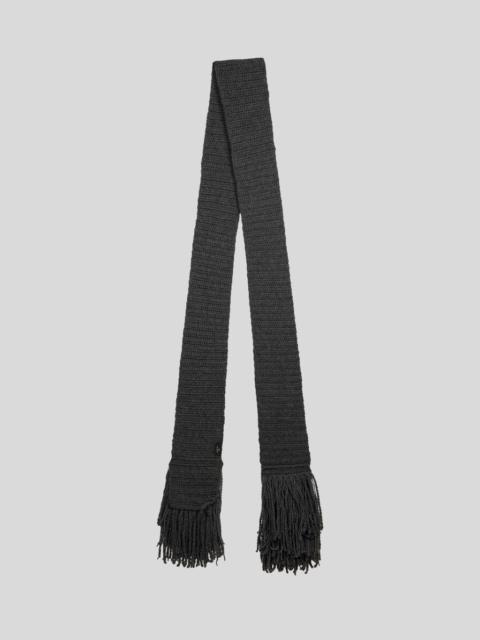 WOOL AND ALPACA SCARF WITH FRINGING