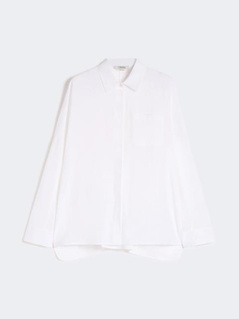 Linen canvas shirt - OPTICAL WHITE