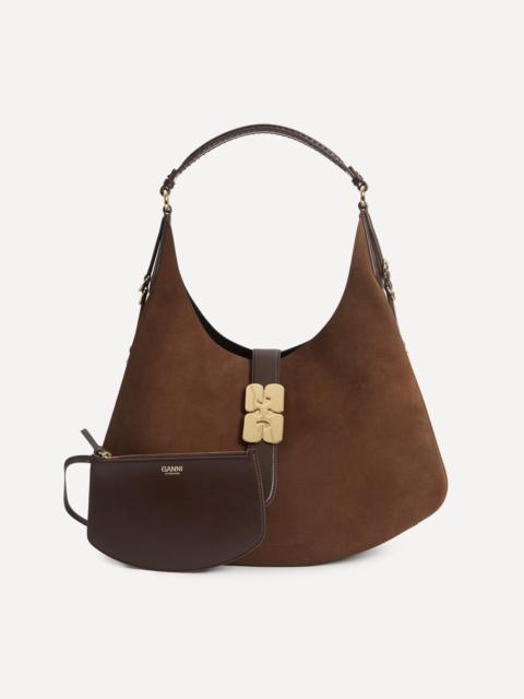 Suede Large Kat Shoulder Bag