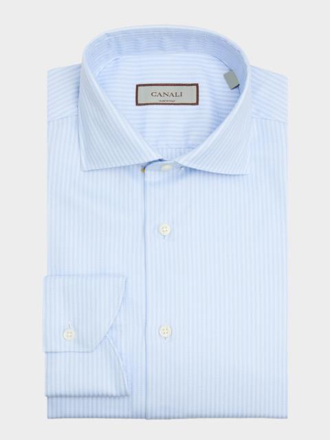 Men's Fine Stripe Cotton Dress Shirt