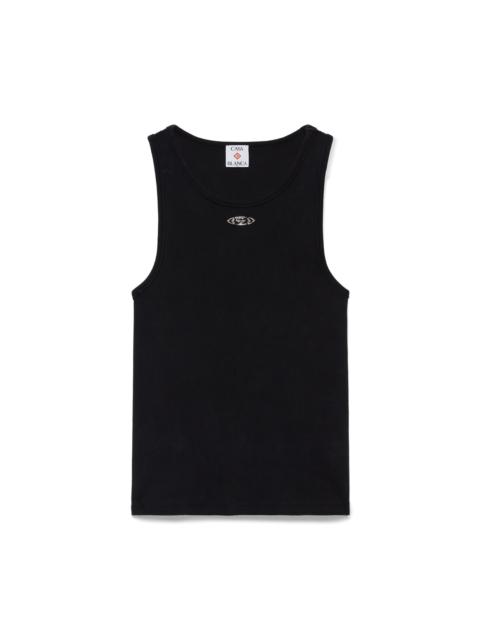 Faded Ribbed Tank Top