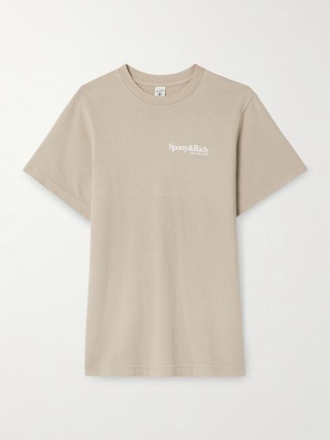 Printed Cotton-jersey T-shirt