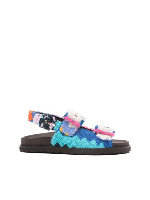 Mia zig-zag strap sandals