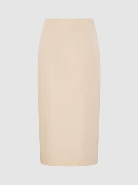 Paper Taffeta Column Skirt - Pink Salt