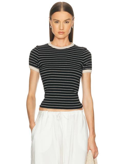 Cotton Stripe Classic Short Sleeve Tee