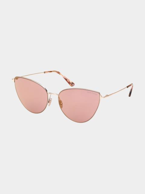 Anais Metal Cat-Eye Sunglasses