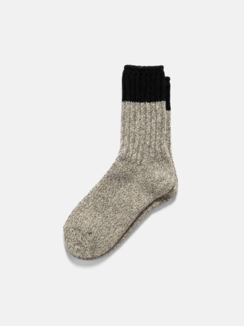 R1536 Merino Wool Ragg Socks Black