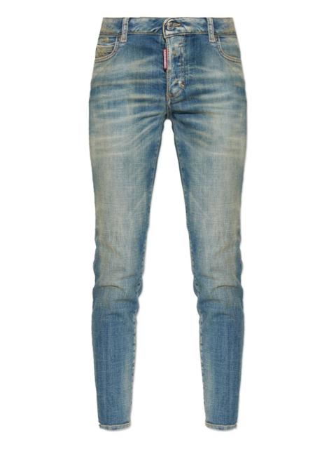 faded-effect jeans