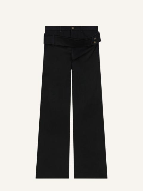 DOUBLE BELT DENIM PANTS