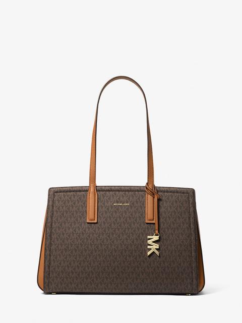 Laila Medium Signature Logo Tote Bag