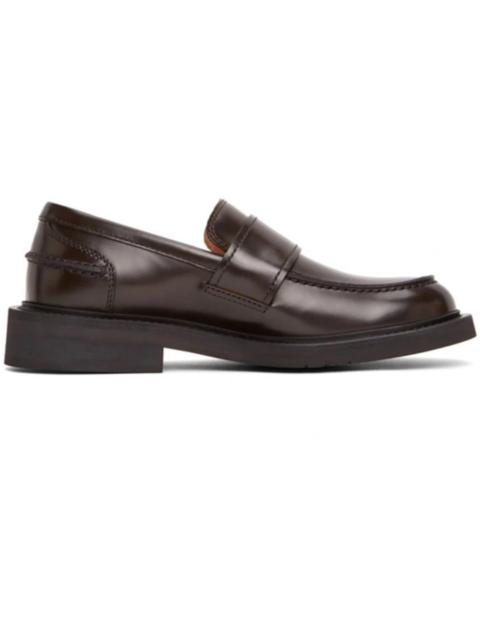 Bottega Veneta Brushed Calf Skin Classic Loafer Espresso
