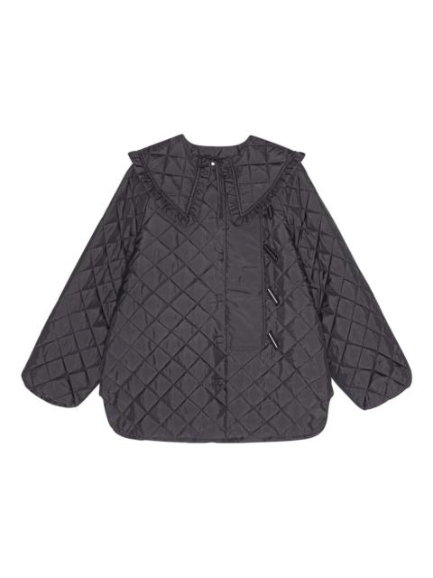 ruffled quilted jacket