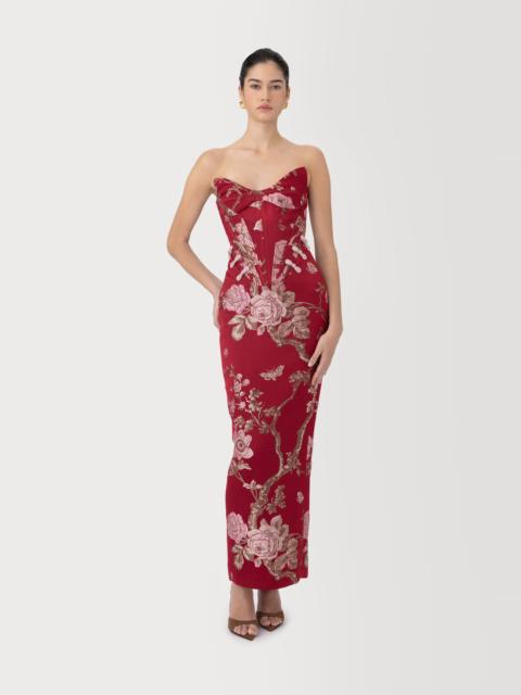 NOVELLA BROCADE MAXI DRESS
