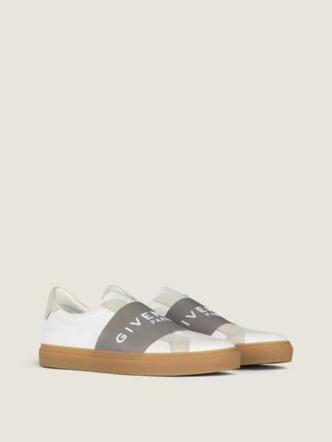 URBAN STREET SNEAKERS IN LEATHER AND SUEDE WITH ELASTIC