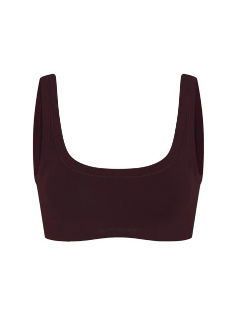 Nike x SKIMS Women's Vintage Seamless Scoop Neck Bra Currant
