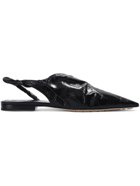Bottega Veneta Point Leather Sandals Black (Women's)