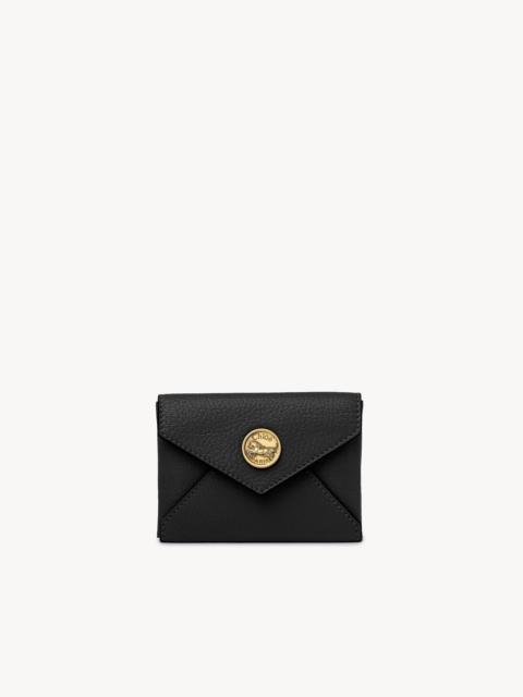 ENVELOPE CARD HOLDER IN GRAINED LEATHER