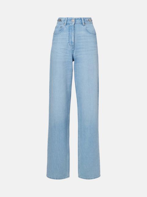 High-rise wide-leg jeans