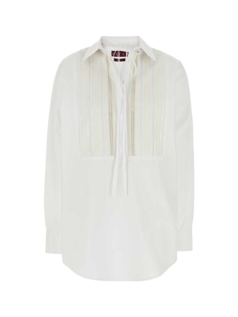 White Poplin Oversize Shirt